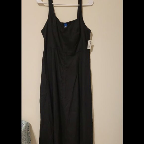 Old Navy Black Maxi Dress, Size L, NWT - Picture 1 of 3